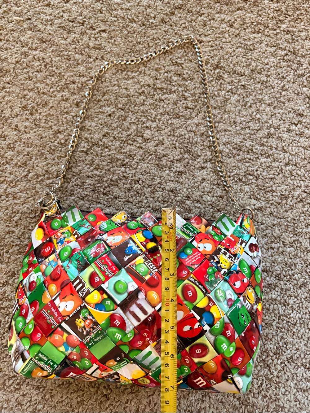 Colorful Candy Print Chain Strap Women's Shoulder Bag - Picture 5 of 6